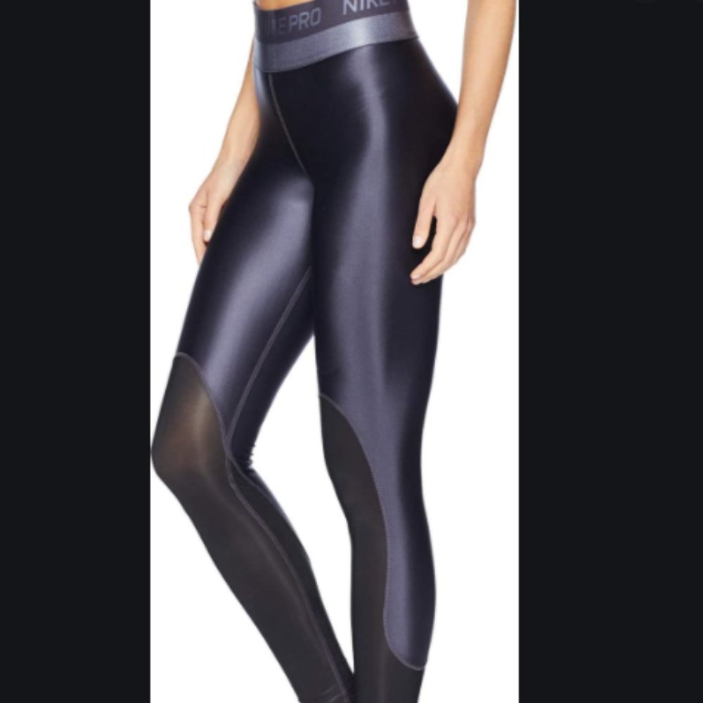 NEW Nike Women's Pro Hypercool Glamour Tights Sz M